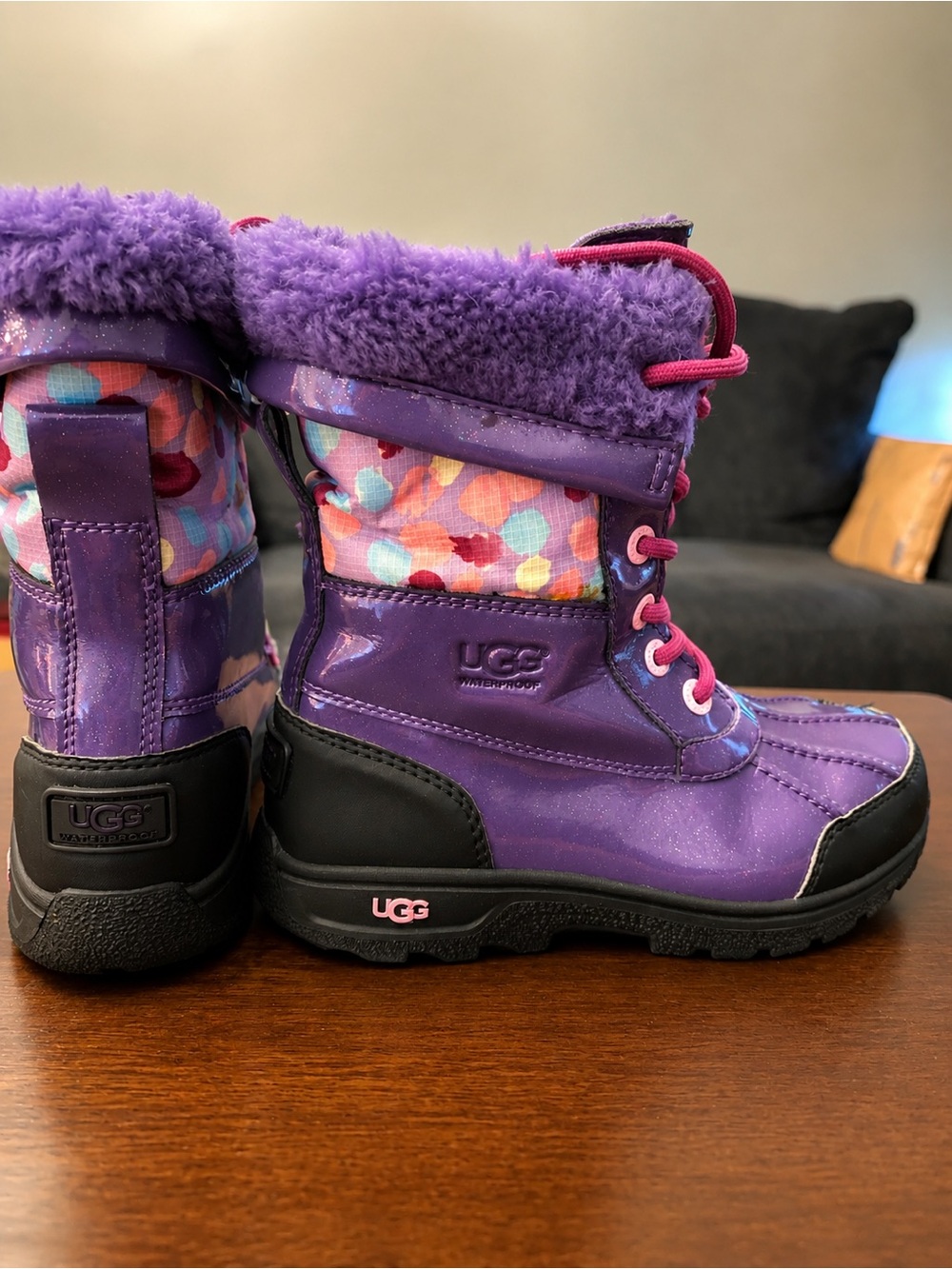 UGG Kids Purple Waterproof Winter Snow Boots